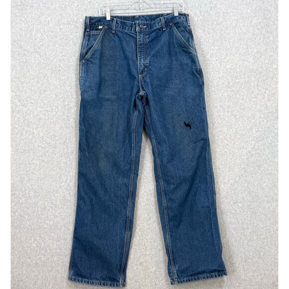 Carhartt FR Cat 2 Jeans Size 36x32 ATPV 16 NFPA Flame Resist Carpenter Workwear - Picture 2 of 16